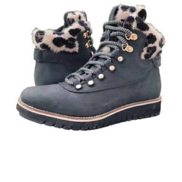 Cole Haan Black Winter Rain Boots with Rugged Sole - Picture 1 of 12